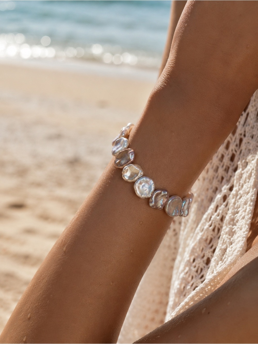 Keshi Freshwater Pearl Jewelry - Made to Order - Picture 3 of 5